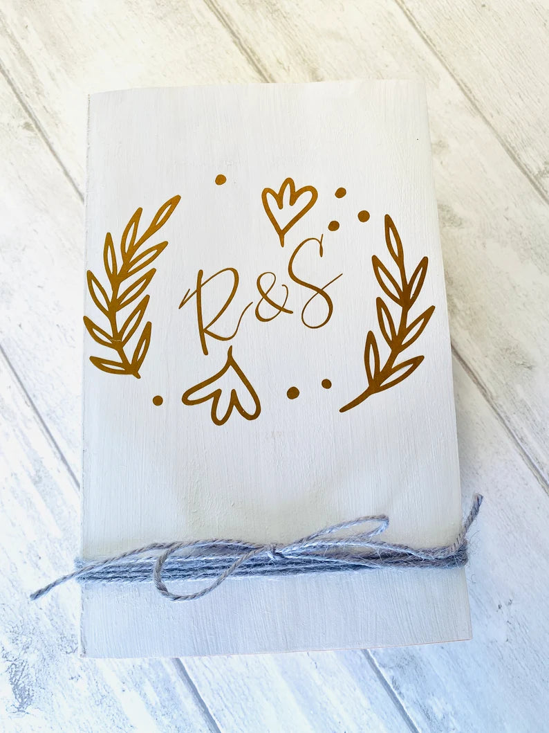 First Day, Yes Day, Best Day -Personalised White Wedding Book Stack- Wedding table decor, custom wedding decorations, Valentine’s Day Gift