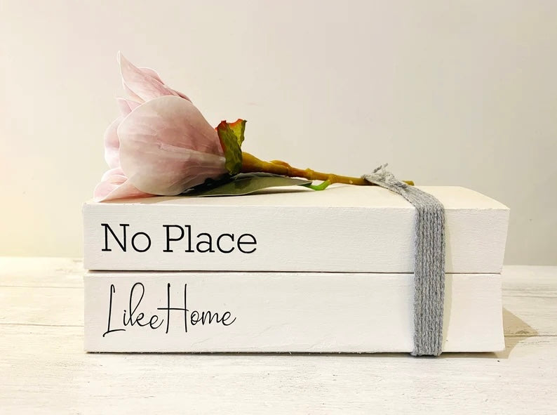 Welcoming Hallway Ornament Book Stack! White Book Stacks- home decor ornament, coffee table bookshelf decor, hallway console table ornament