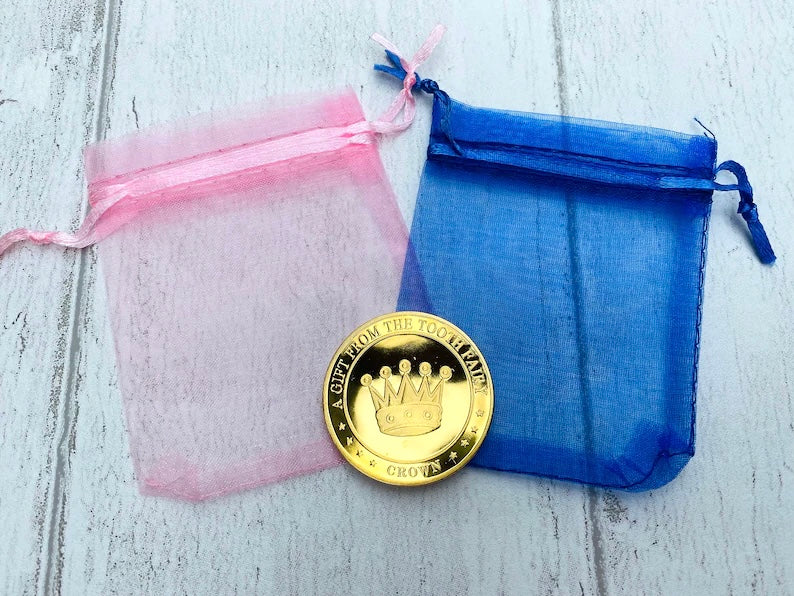 Large Gold Tooth Fairy Coin- perfect Tooth Fairy Gift (special First Tooth Fairy present)