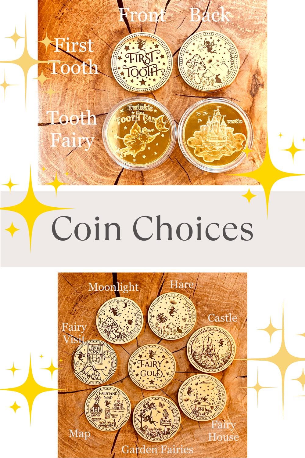 Tooth Fairy Kit- Tooth Fairy Letter, Fairy Dust and Tooth Fairy Gold Coin- First Tooth or Other Tooth. Tooth Fairy Gifts & Tooth Collection