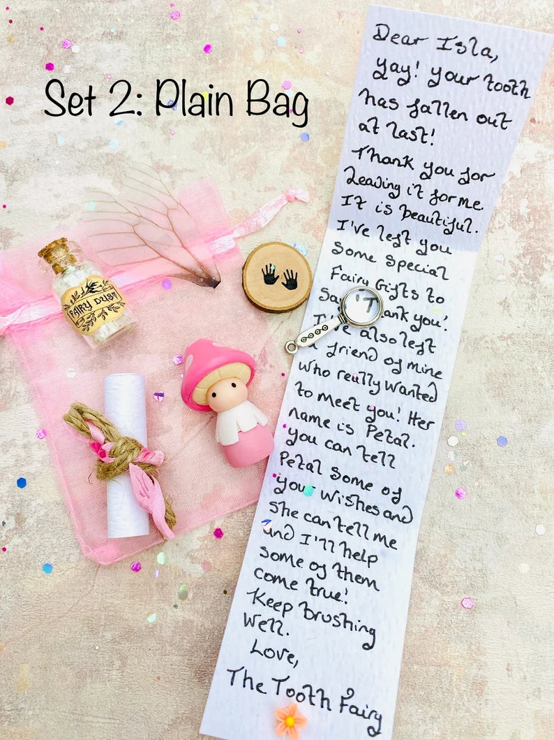 FAIRY FRIEND Tooth Fairy Kit With Tooth Fairy Gifts. PersonalIsed Tooth Fairy Letter. Tooth Fairy Set, Fairy Gold Coin, (1st Tooth Fairy)