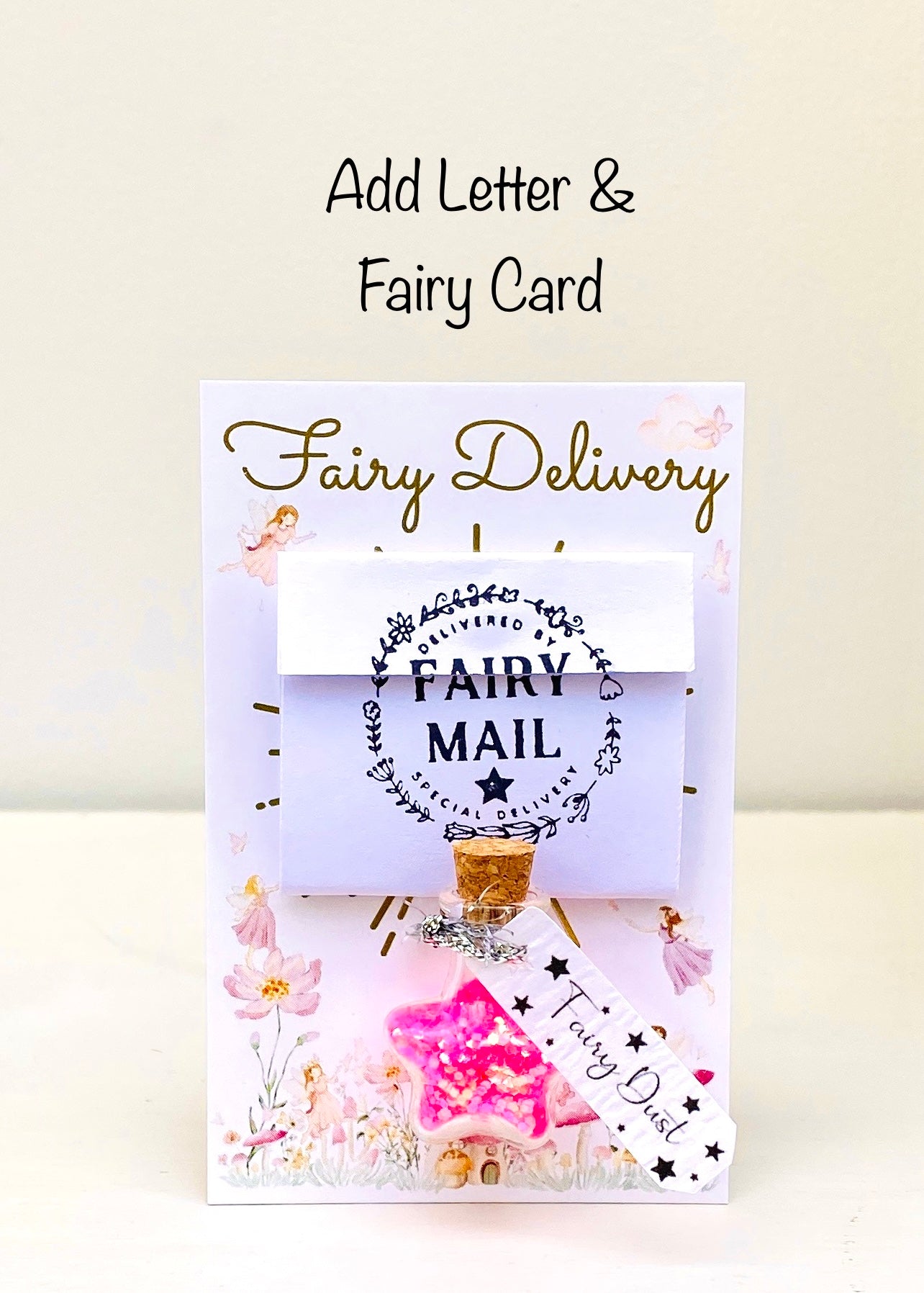 Star Fairy Dust Bottles - Fairy Dust & Tooth Fairy Letter- Tooth Fairy Gift or Fairy Party Bag Fillers -mini Fairy Dust Glitter Bottle