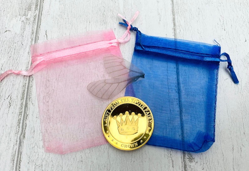 Large Gold Tooth Fairy Coin- perfect Tooth Fairy Gift (special First Tooth Fairy present)