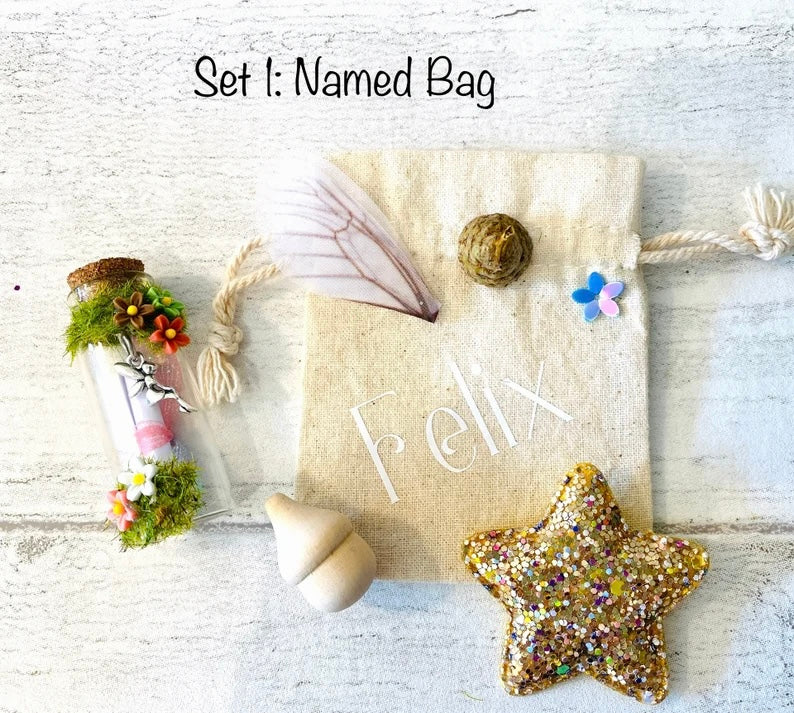 Tooth Fairy Kit-Tooth Fairy Letter- Tooth Fairy Bottle- Garden Fairies - Message in a bottle- Tooth Fairy Gifts- Tooth Fairy First Tooth