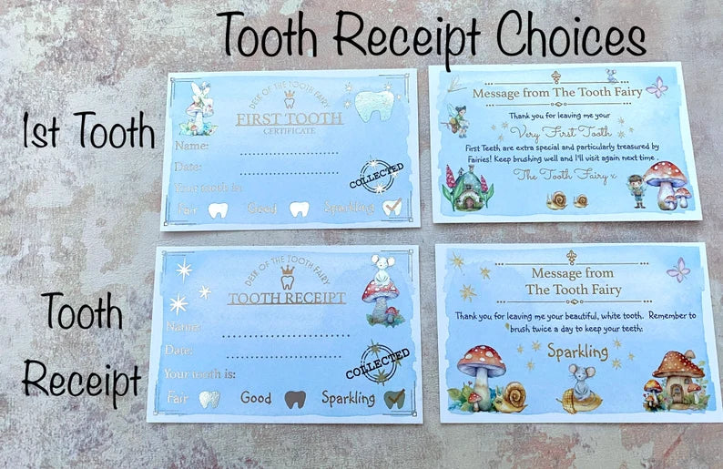 Tooth Fairy Door Hanging Sign - Personalised STOP HERE Tooth Fairy Ceramic sign for Boys