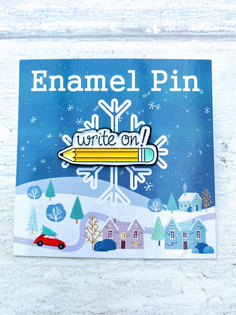 Writer’s Enamel Pin- Writers Badge Lapel