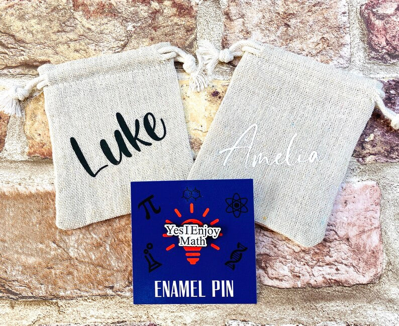Yes I Enjoy Maths Enamel Pin -maths student teacher badge gift, end of term present, starting university, back to school gift math student