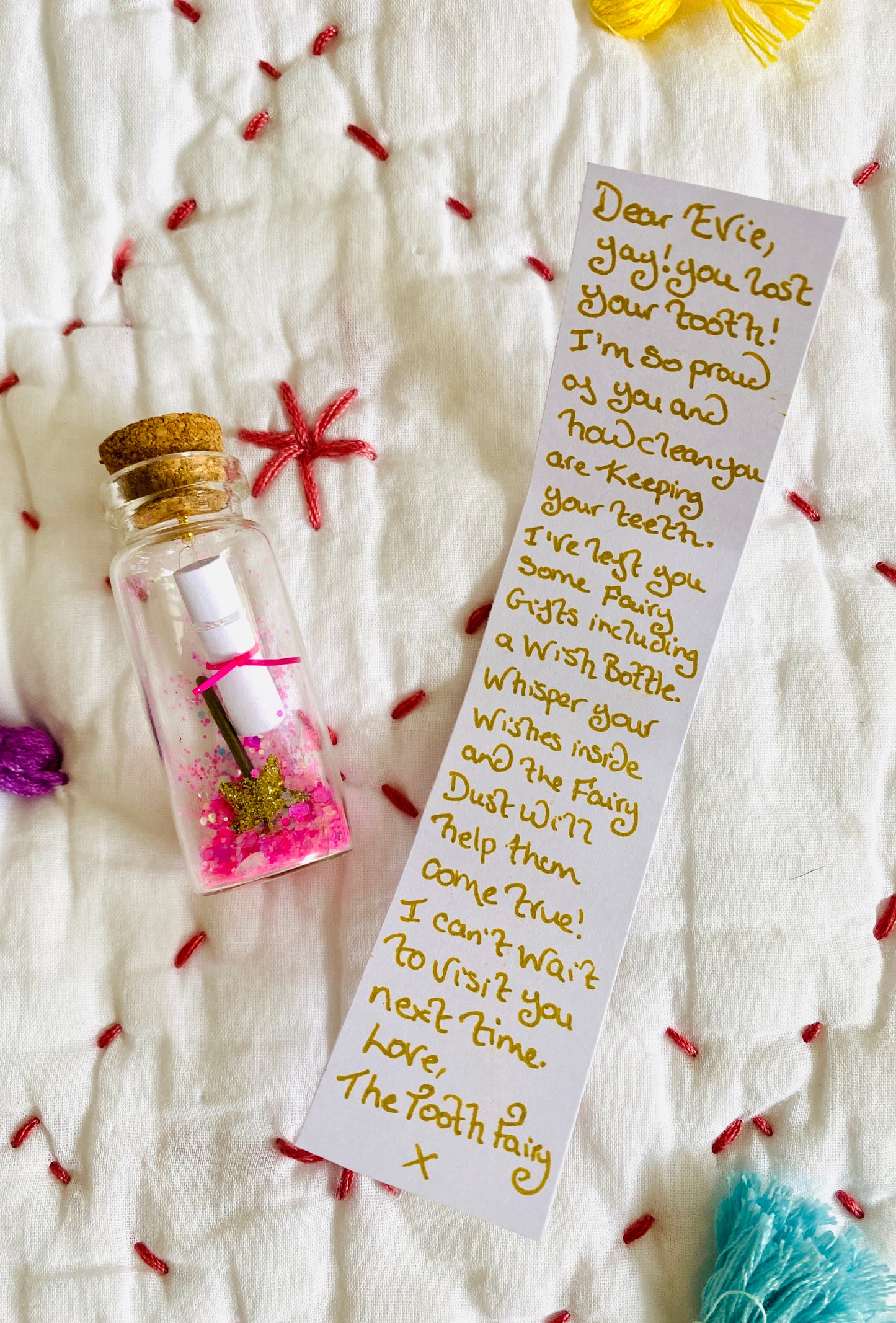 FAIRY NEWSPAPER Tooth Fairy Kit-Tooth Fairy Letter- Tooth Fairy Bottle-Message in a bottle- Tooth Fairy Gifts- Tooth Fairy First Tooth