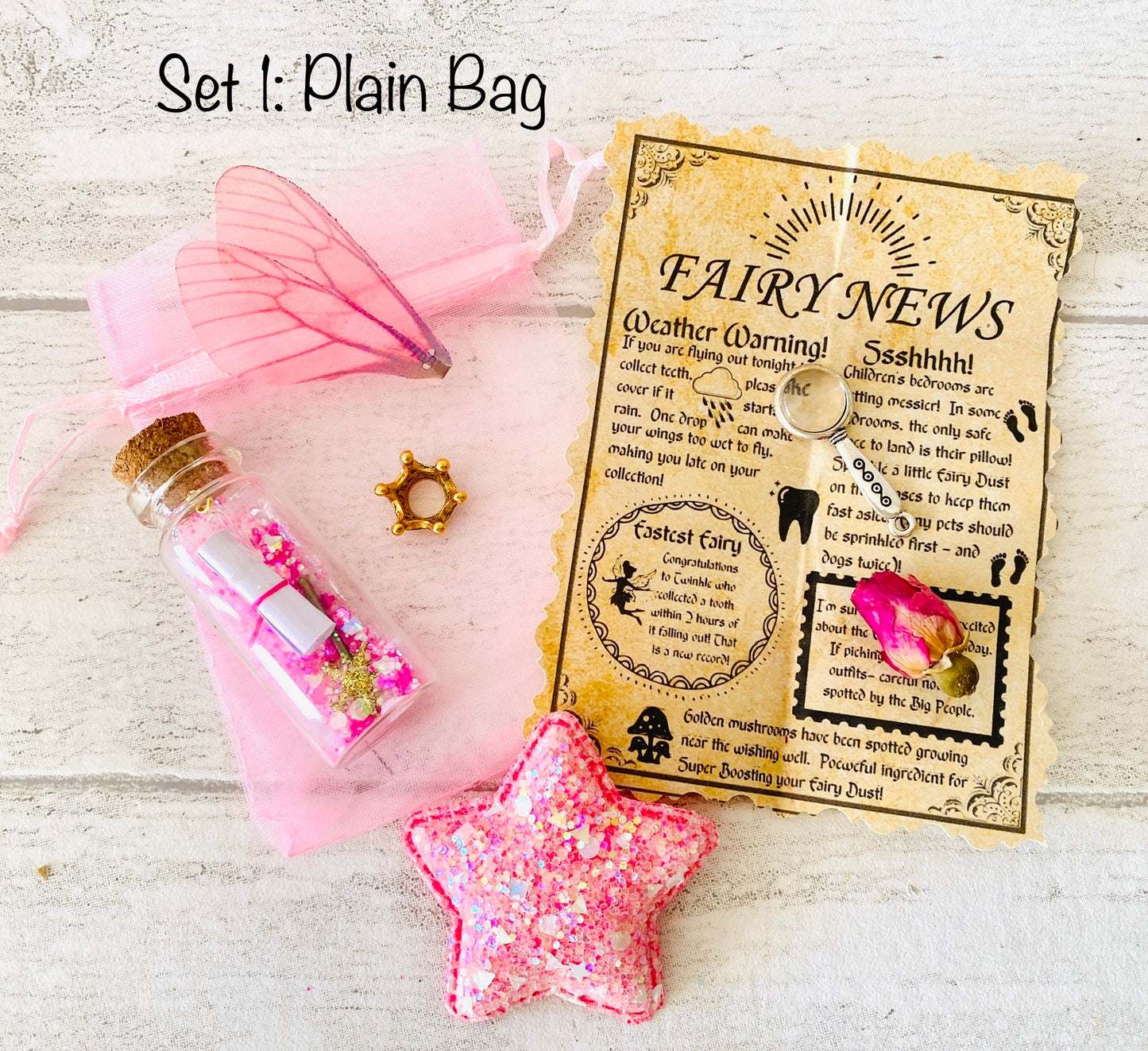 FAIRY NEWSPAPER Tooth Fairy Kit-Tooth Fairy Letter- Tooth Fairy Bottle-Message in a bottle- Tooth Fairy Gifts- Tooth Fairy First Tooth