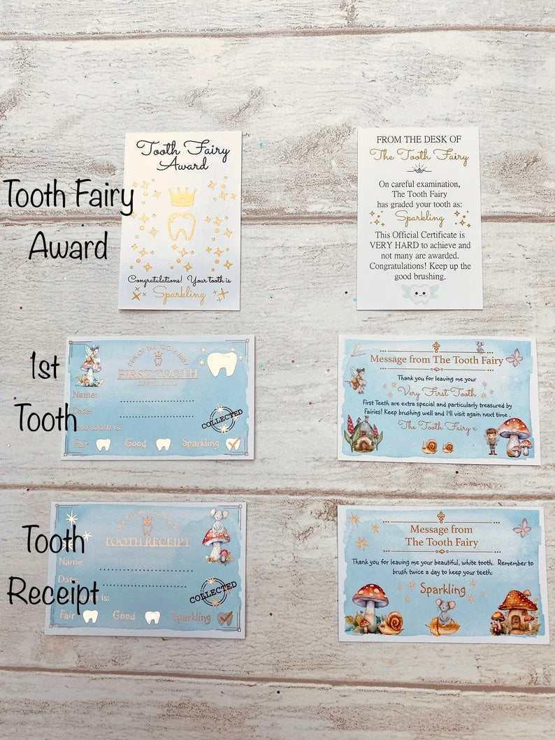 Tooth Fairy Gift Set- Tooth Fairy Letter with Fairy Dust