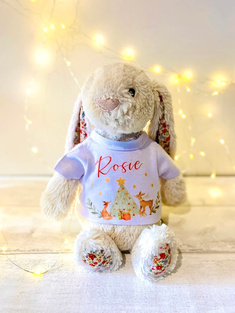 Personalised Christmas Jumper for your Teddy! Perfect Stocking Filler from Santa- Christmas Eve Box Filler- Surprise your little one
