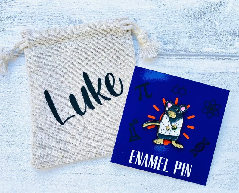 Funny Science Enamel Pin - Chemistry teacher giftUniversity Badge & stickers for laptops! Scientist- chemist gift- physicist gift