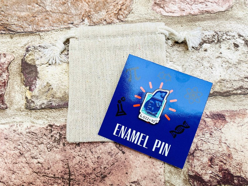 Cute Chemistry Enamel Pin- Science Enamel Pin Badge- Chemistry gift
