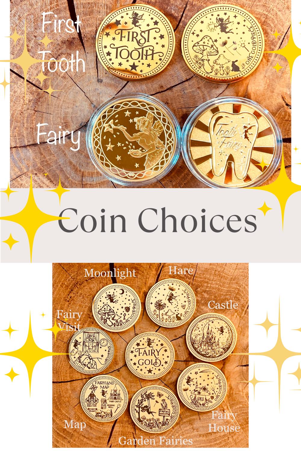 Tooth Fairy Kit- Tooth Fairy Letter, Fairy Dust and Tooth Fairy Gold Coin- First Tooth or Other Tooth. Tooth Fairy Gifts & Tooth Collection