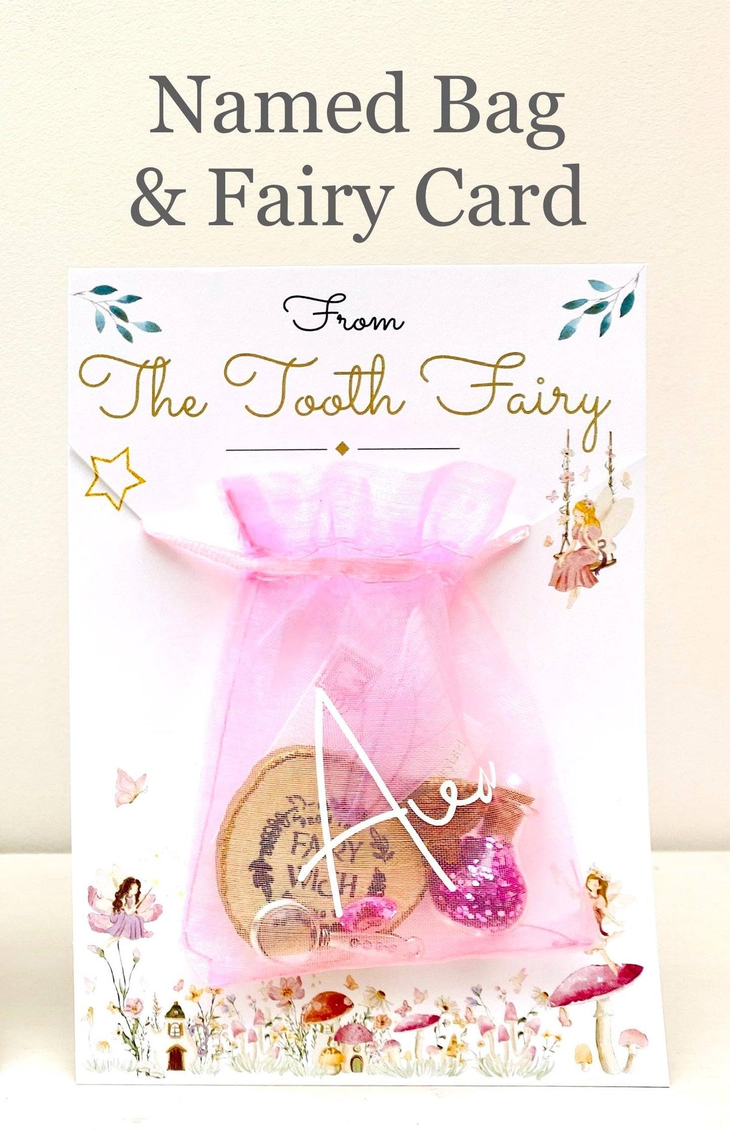 Tooth Fairy Kit- Tooth Fairy Letter, Fairy Dust and Tooth Fairy Gold Coin- First Tooth or Other Tooth. Tooth Fairy Gifts & Tooth Collection