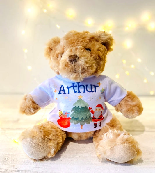 Personalised Christmas Jumper for your Teddy! Perfect Stocking Filler from Santa- Christmas Eve Box Filler- Surprise your little one