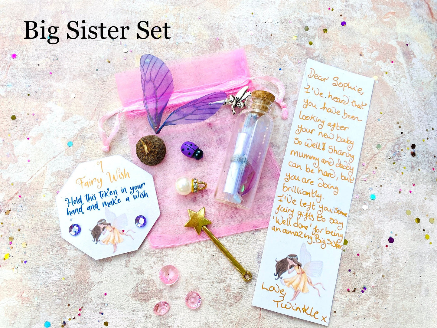 ANY Occasion Fairy Visit! Tooth Fairy Letter, Dummy Fairy, Kindness/Bravery Fairy, Big Sister Fairy Personalised Handwritten Letter Gifts