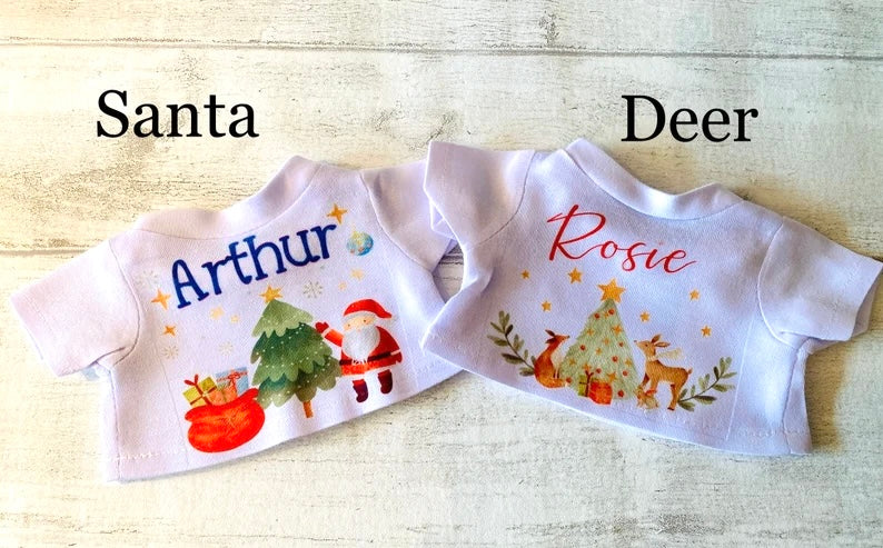 Personalised Christmas Jumper for your Teddy! Perfect Stocking Filler from Santa- Christmas Eve Box Filler- Surprise your little one
