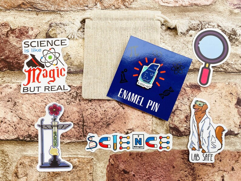 Cute Chemistry Enamel Pin- Science Enamel Pin Badge- Chemistry gift