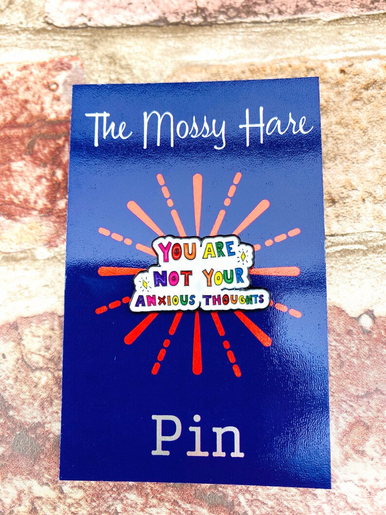 Metal Health Badges- Mental Health Enamel Pin, Mental Health Awareness Badge, Lapel, Positivity badge enamel pin