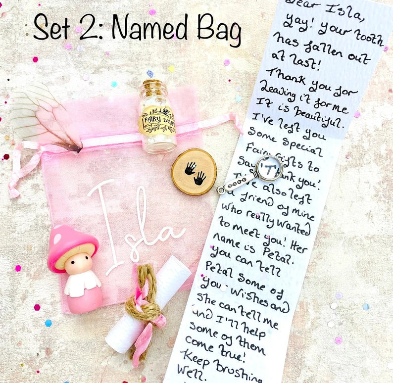 FAIRY FRIEND Tooth Fairy Kit With Tooth Fairy Gifts. PersonalIsed Tooth Fairy Letter. Tooth Fairy Set, Fairy Gold Coin, (1st Tooth Fairy)