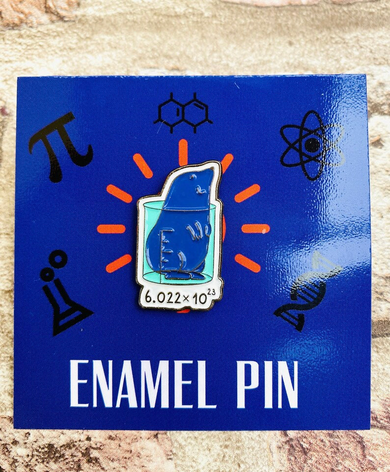 Cute Chemistry Enamel Pin- Science Enamel Pin Badge- Chemistry gift