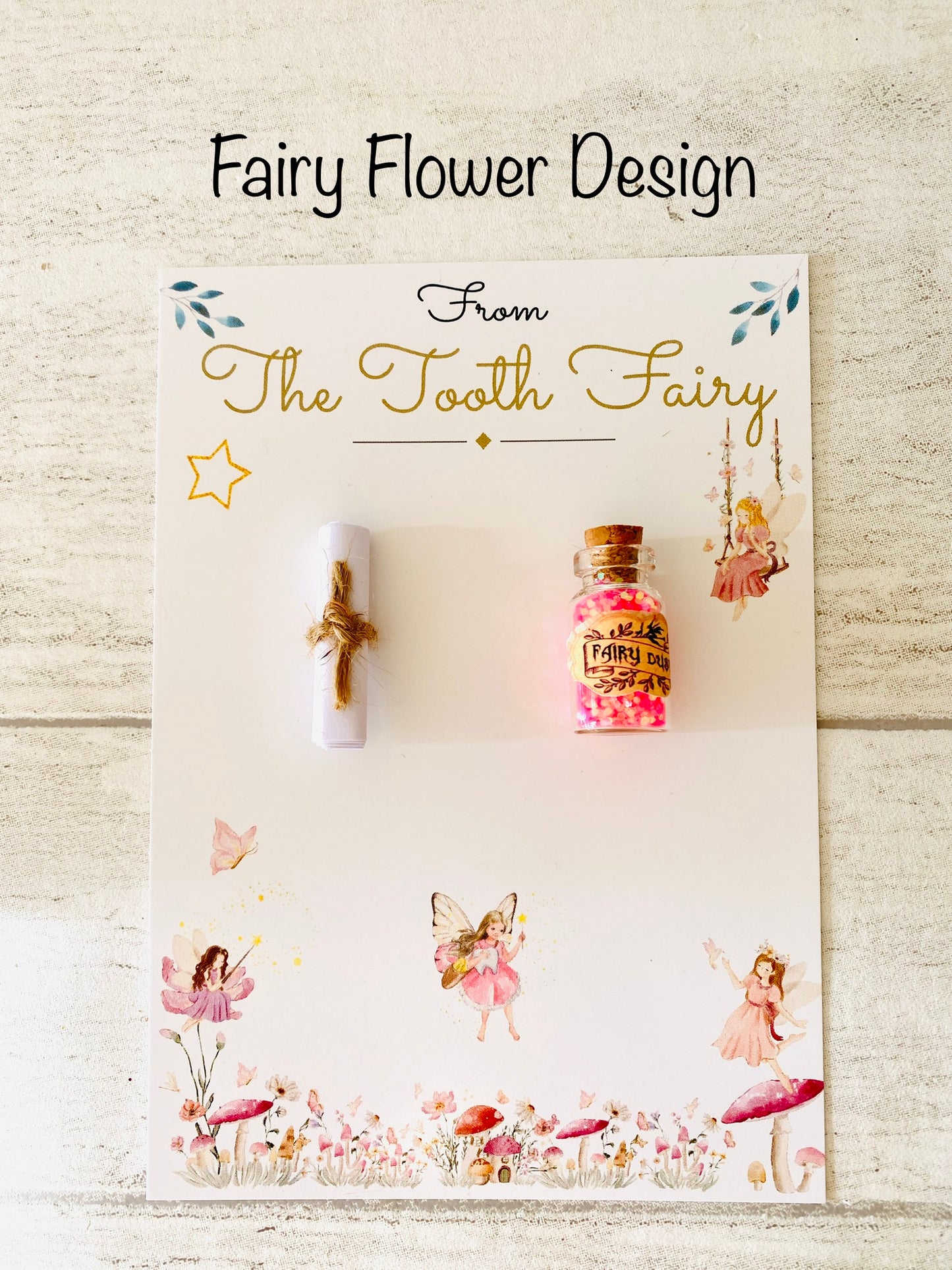 Tooth Fairy Kit With Tooth Fairy Gifts. PersonalIsed Tooth Fairy Letter. Tooth Fairy Set with Fairy Gold Coin, Fairy Dust (1st Tooth Fairy)