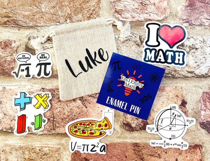 Yes I Enjoy Maths Enamel Pin -maths student teacher badge gift, end of term present, starting university, back to school gift math student