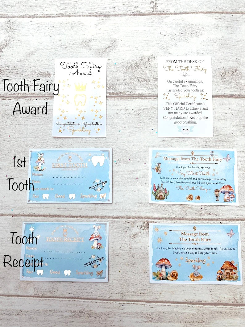 Tooth Fairy Gift Set- Tooth Fairy Letter with Fairy Dust