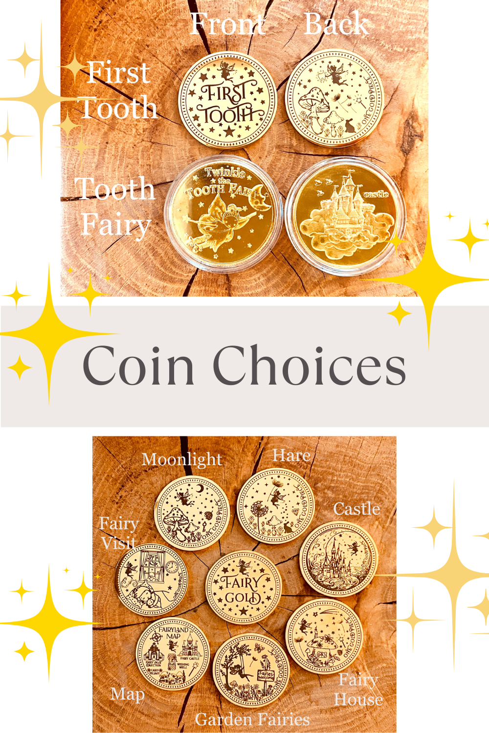 Tooth Fairy Kit- Tooth Fairy Letter, Fairy Dust and Tooth Fairy Gold Coin- First Tooth or Other Tooth. Tooth Fairy Gifts & Tooth Collection
