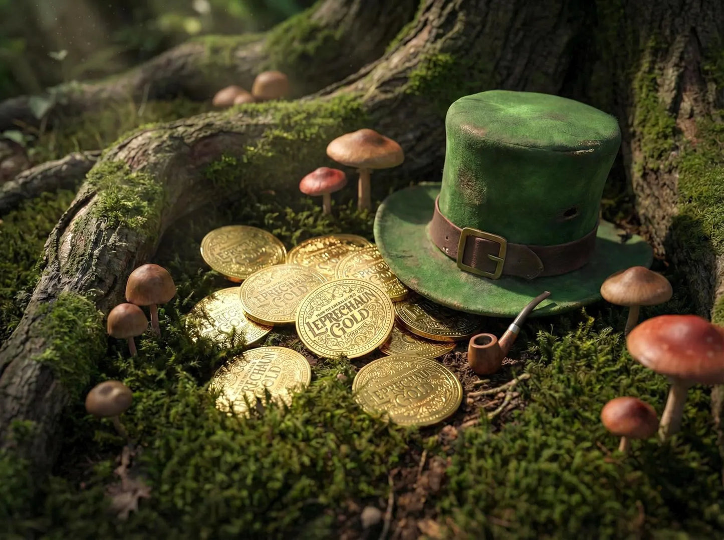 LEPRECHAUN GOLD Coin- St Patrick’s Day gift - leave for children by their Leprechaun Trap. Personalised St Patrick’s Day gift- proof of Leprechauns!
