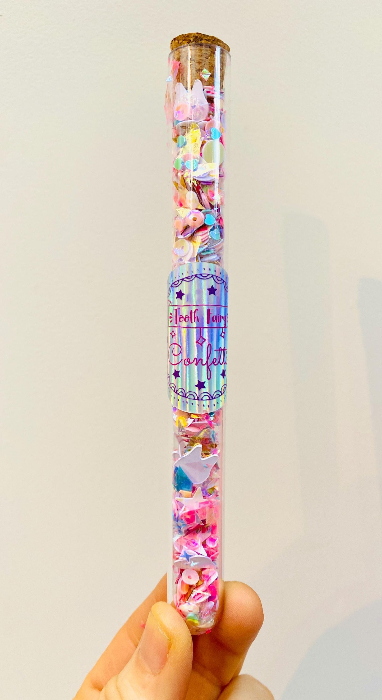 Tooth Fairy Confetti- leave a glittering, magical trail showing where The Tooth Fairy landed when collecting your child’s tooth! First Tooth