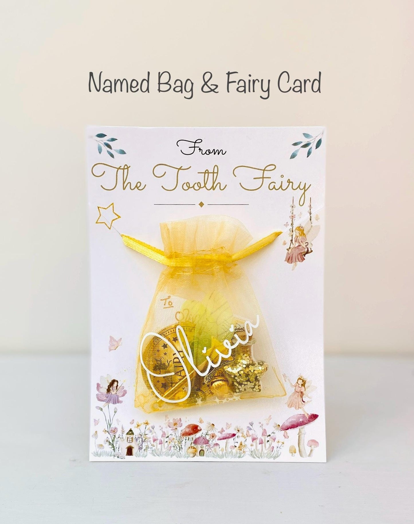 Tooth Fairy Kit- Tooth Fairy Letter, Fairy Dust and Tooth Fairy Gold Coin- First Tooth or Other Tooth. Tooth Fairy Gifts & Tooth Collection