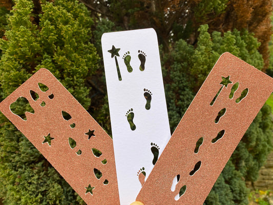 Fairy Footprints Stencil- Fairy Penpal- Evidence A Fairy has Moved In! Proof a fairy is staying Fairy Footsteps Stencil Kit & Fairy Gift Set