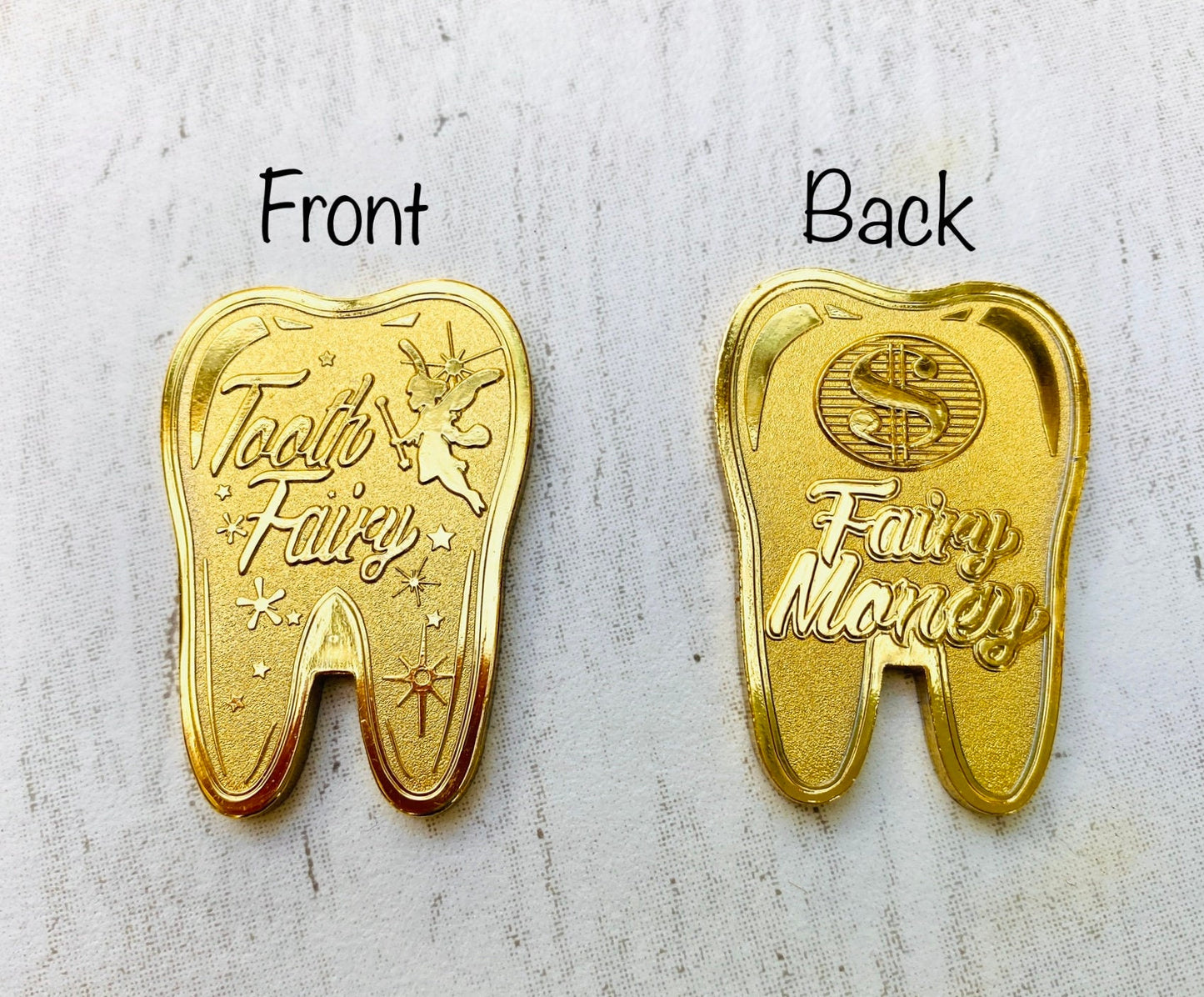 Tooth Fairy Gold Coin- Gift from the Tooth Fairy, Tooth Fairy Certificate, First Lost Tooth Certificate, Tooth Fairy Kit