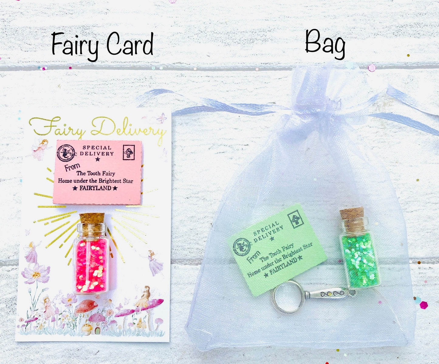 Little Tooth Fairy Letter, Fairy Dust & Gold Coin! Tooth Fairy Kit, Tooth Fairy Gifts, Tooth Fairy Tiny Letter, Little Letter! First Tooth