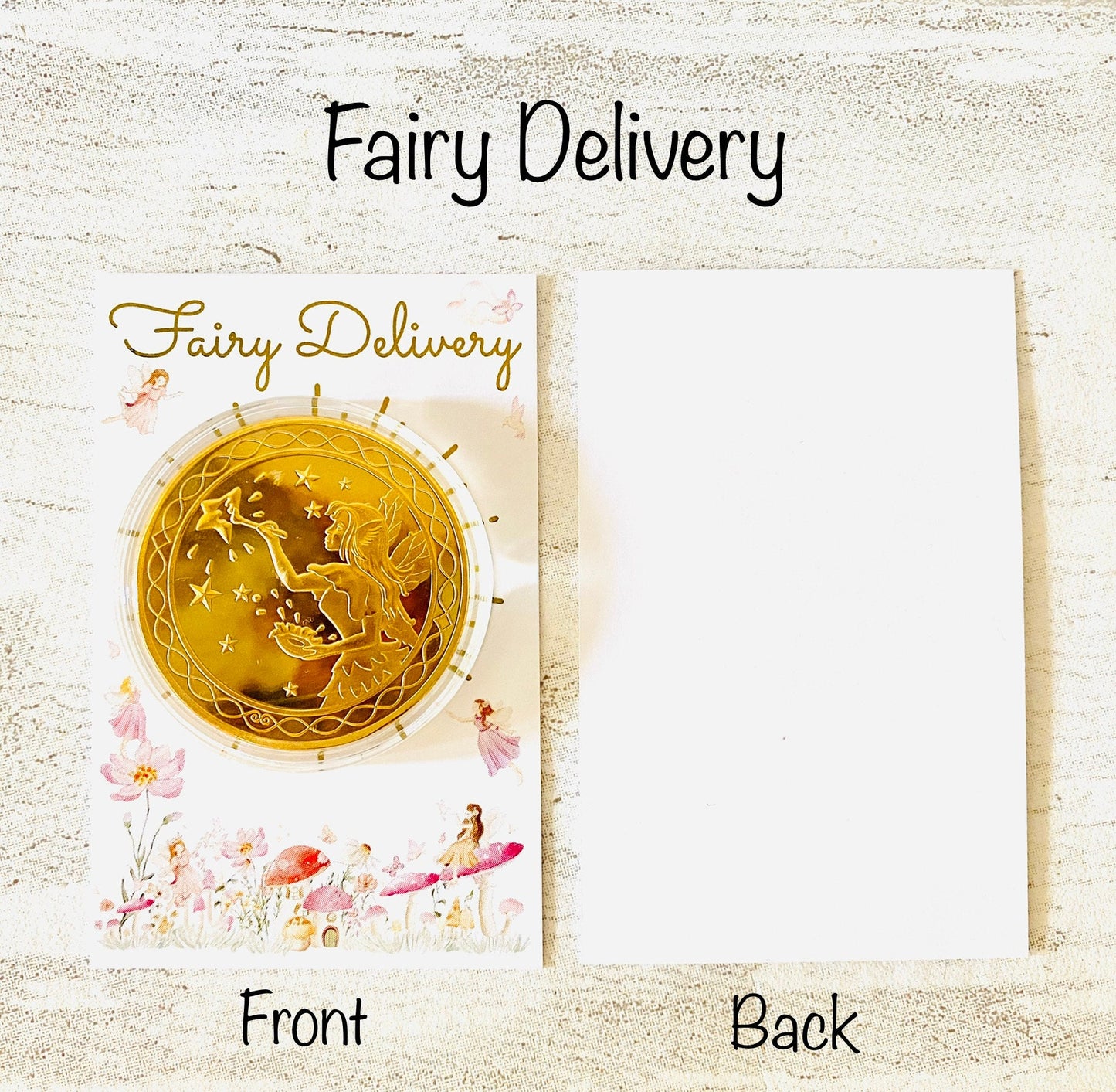 Tooth Fairy Gold Coin- Gift from the Tooth Fairy, Tooth Fairy Certificate, First Lost Tooth Certificate, Tooth Fairy Kit