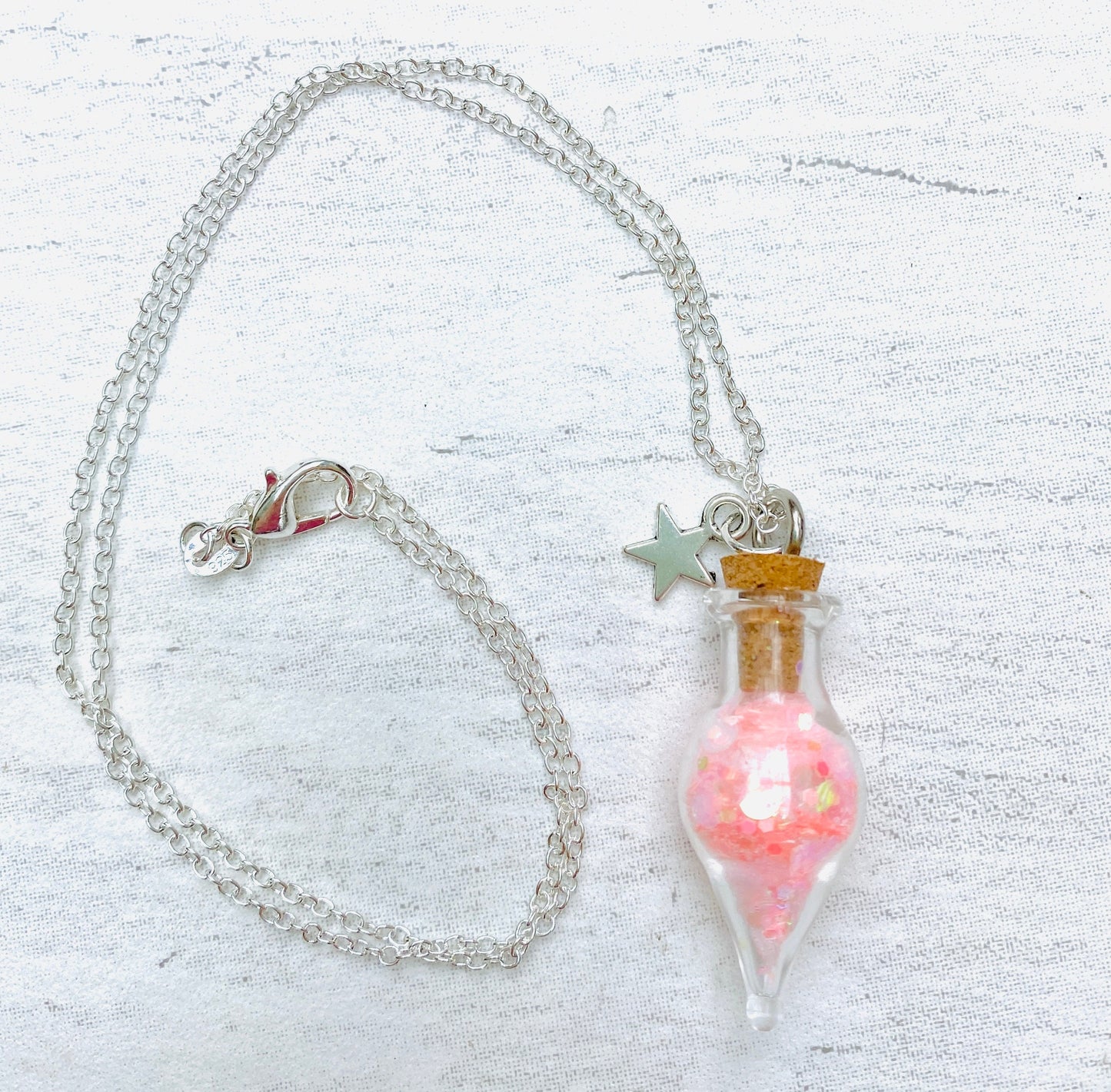 Fairy Dust Bottle Necklaces- Fairy Party Bag Fillers, Fairy Dust Necklace, Fairy Gift Fairy Gift for Fairy Party Bags mini Fairy Dust bottle