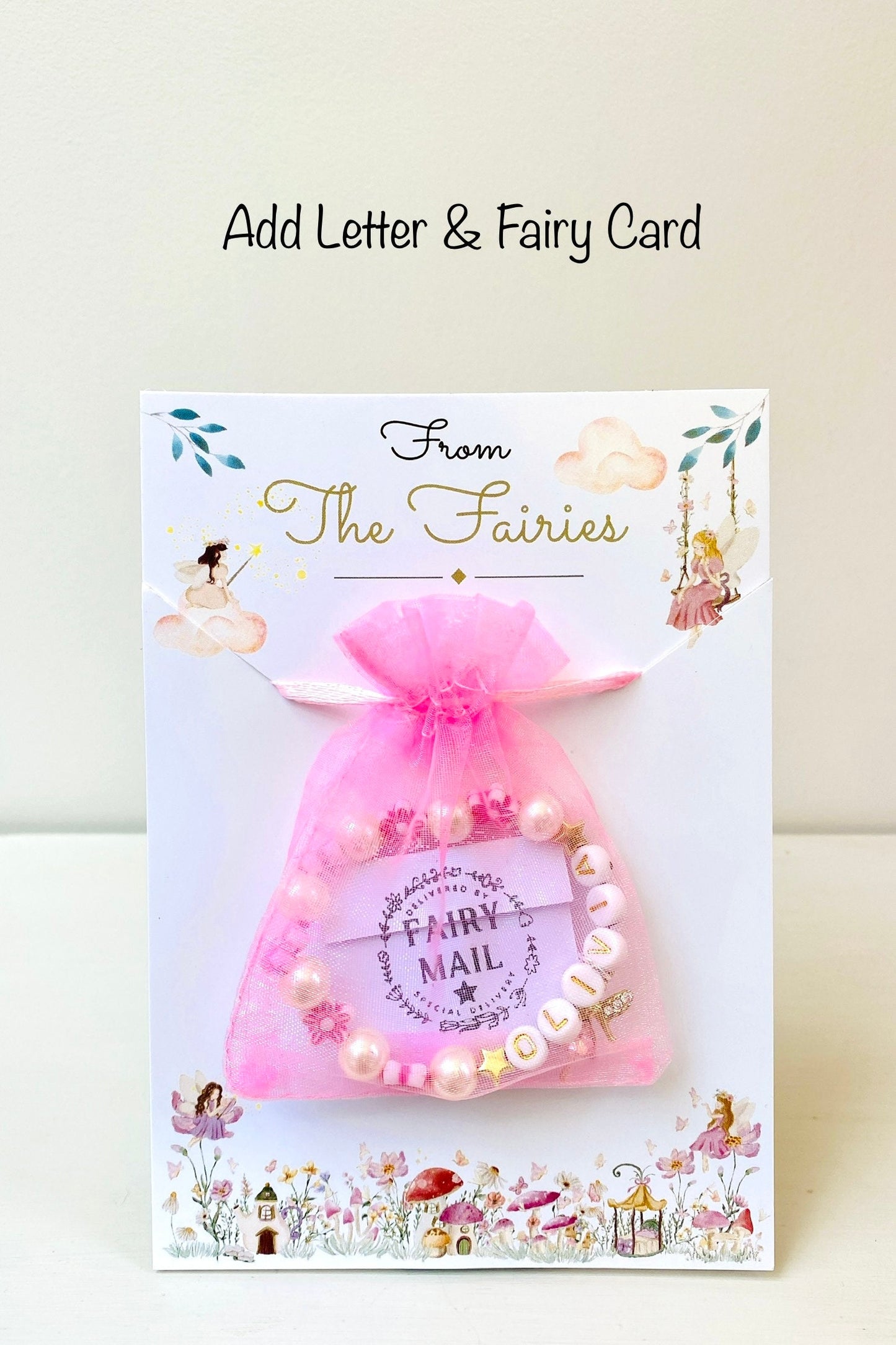 Tooth Fairy Bracelets or Dummy Fairy Gift & Letter! Party Bag Fillers, Fairy Gift Fairy for Fairy Party Bags! Tooth Fairy Letter and Gift!