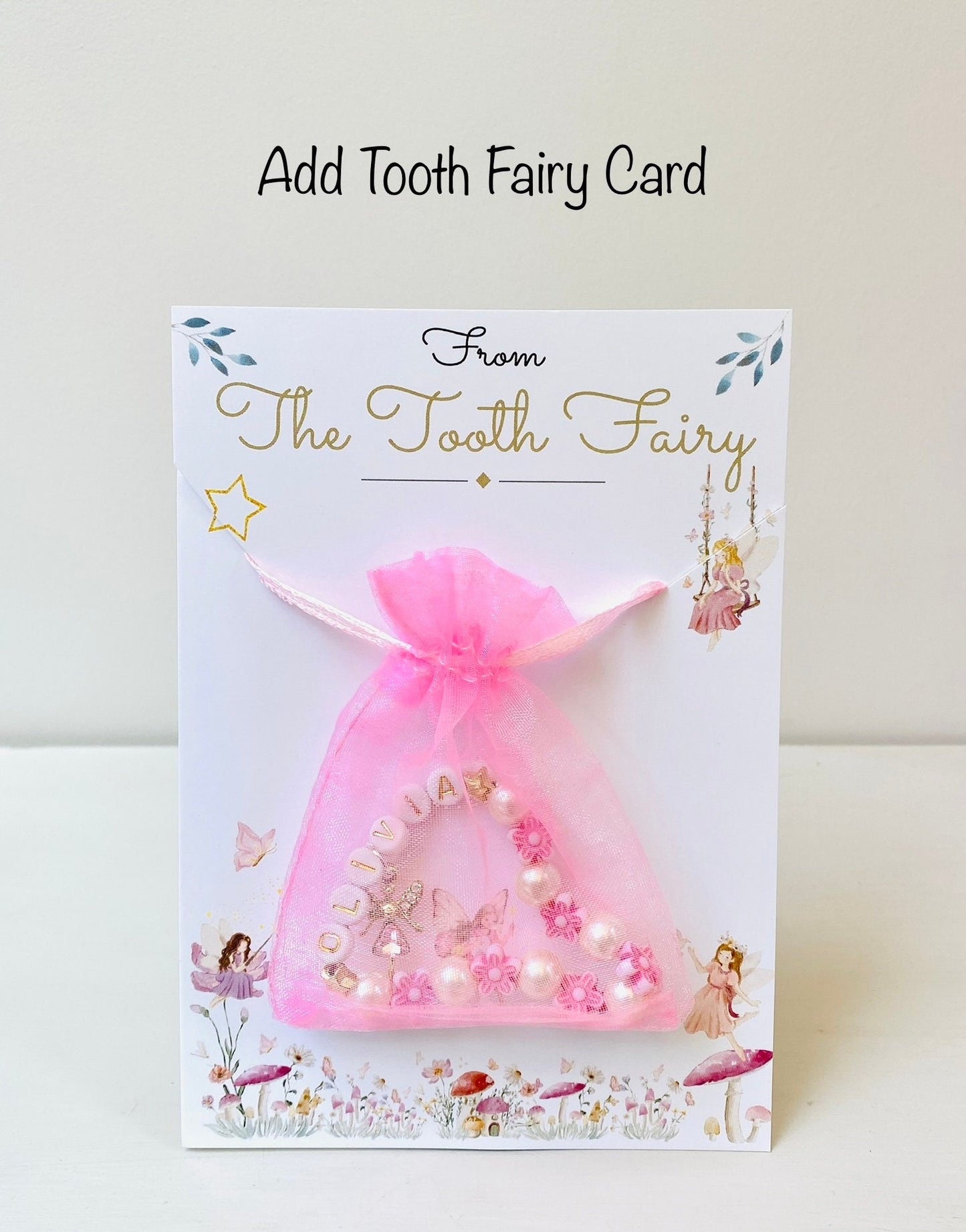 Tooth Fairy Bracelets or Dummy Fairy Gift & Letter! Party Bag Fillers, Fairy Gift Fairy for Fairy Party Bags! Tooth Fairy Letter and Gift!
