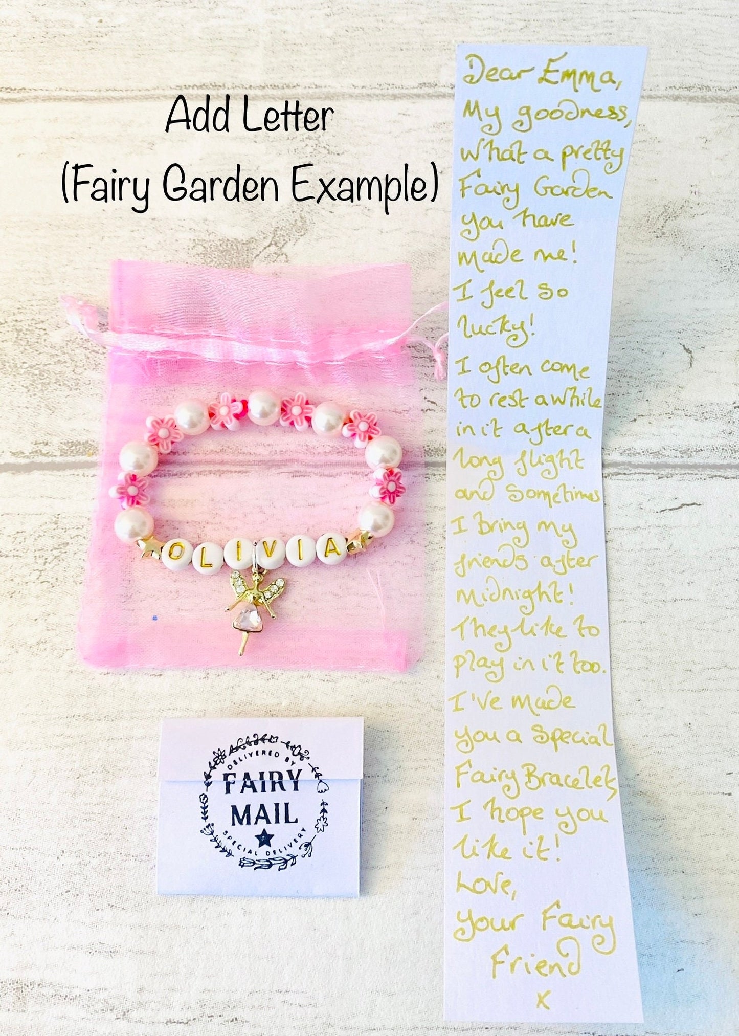 Tooth Fairy Bracelets or Dummy Fairy Gift & Letter! Party Bag Fillers, Fairy Gift Fairy for Fairy Party Bags! Tooth Fairy Letter and Gift!
