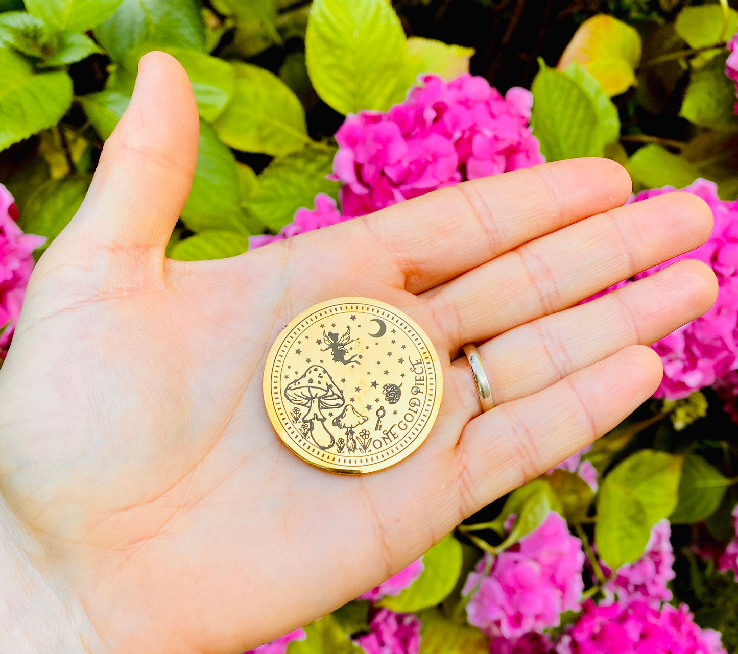 Fairy Gold Coin- Gift from the Tooth Fairy, Dummy Fairy or Garden Fairies!