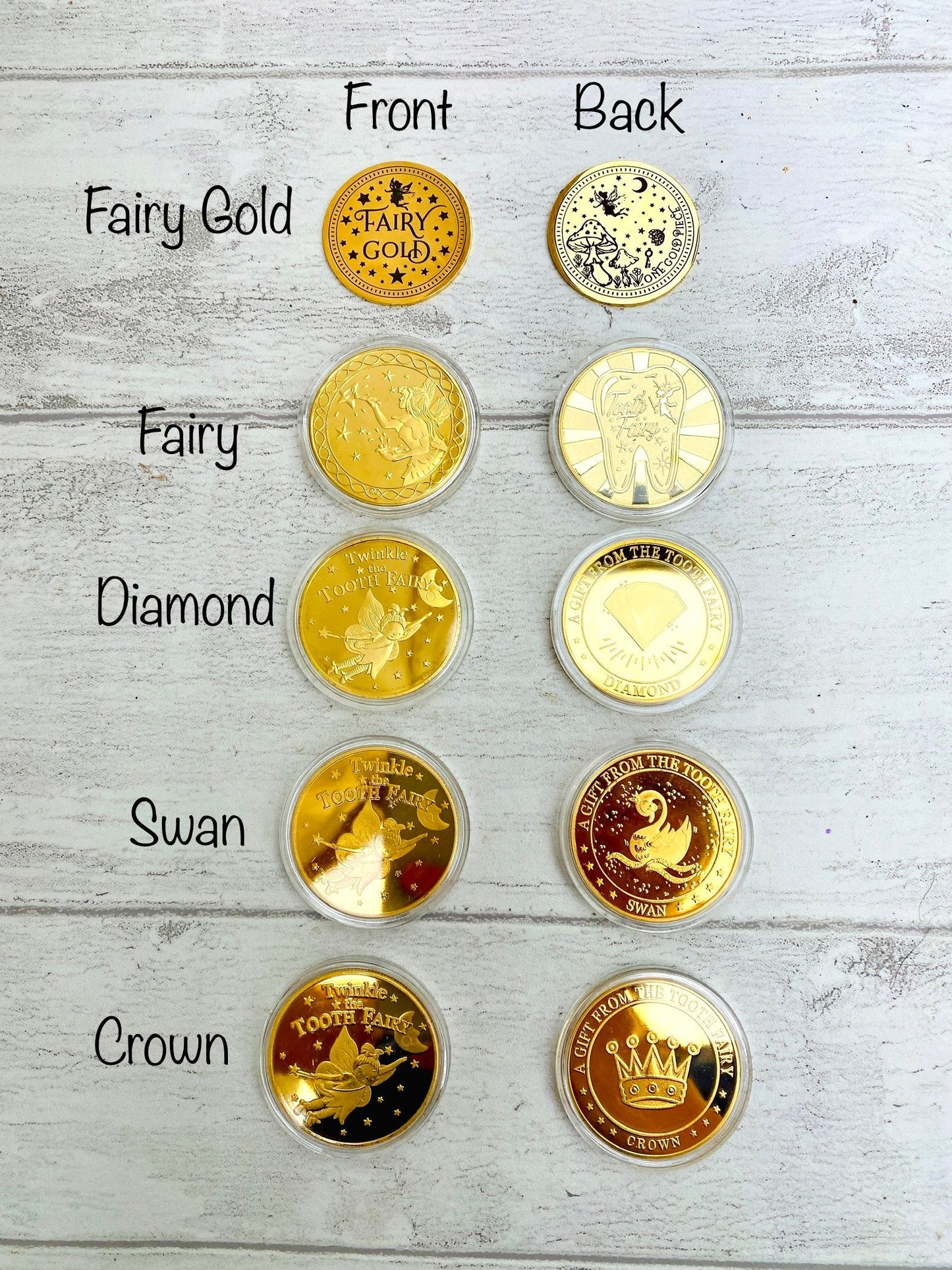Tooth Fairy Gold Coin- Gift from the Tooth Fairy, Tooth Fairy Certificate, First Lost Tooth Certificate, Tooth Fairy Kit