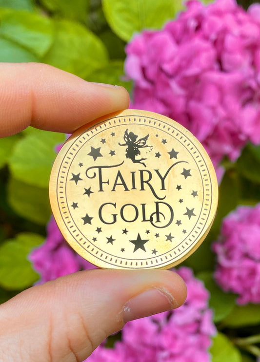 Fairy Gold Coin- Gift from the Tooth Fairy, Dummy Fairy or Garden Fairies!