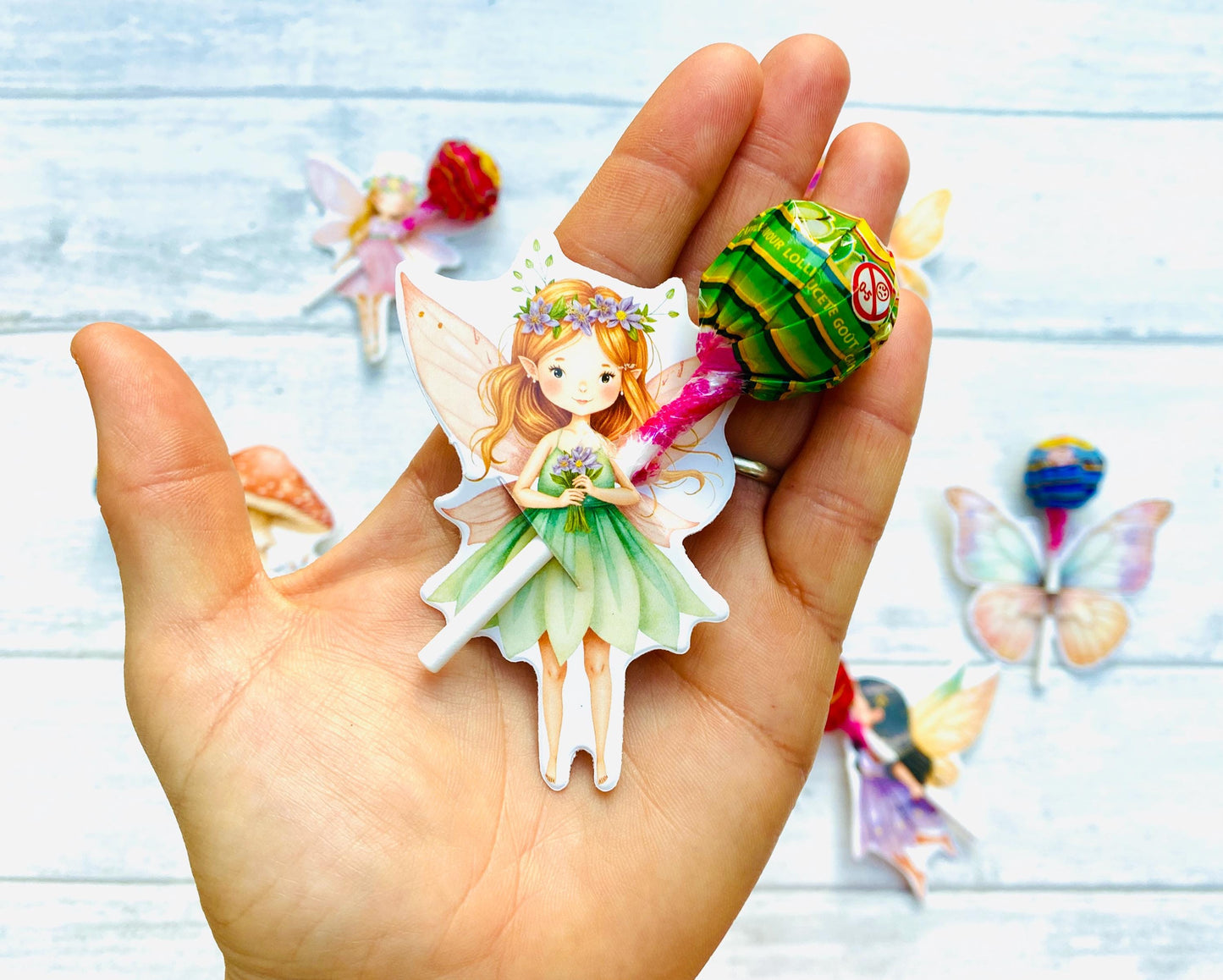 Fairy Party Favours Lollipops - Table Decorations - Party Bag Fillers, Birthday Favors