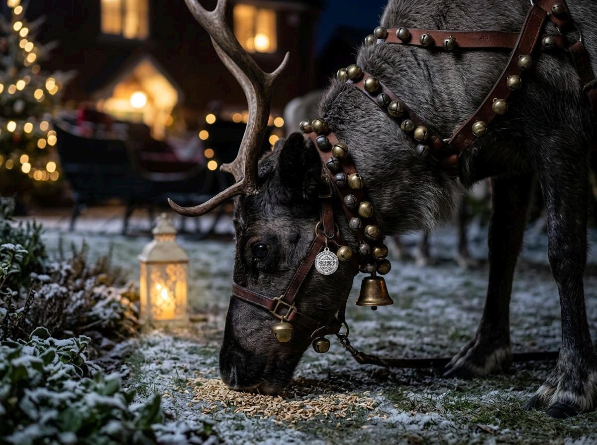 Lost REINDEER HARNESS BELL- Discover why Santa chose his Reindeer! Christmas Eve Box Gift | Stocking Filler