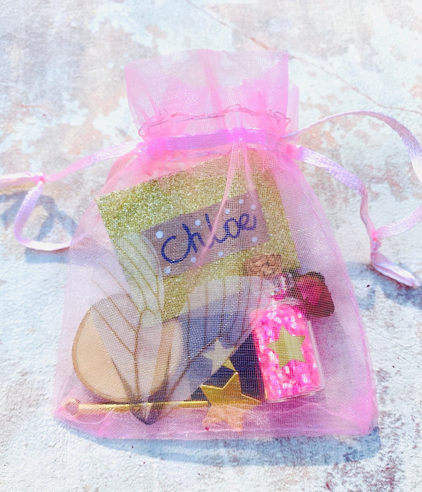Tooth Fairy Set- Personalised Fairy Letter, bag with gifts, wand, fairy dust, fairy wings and more