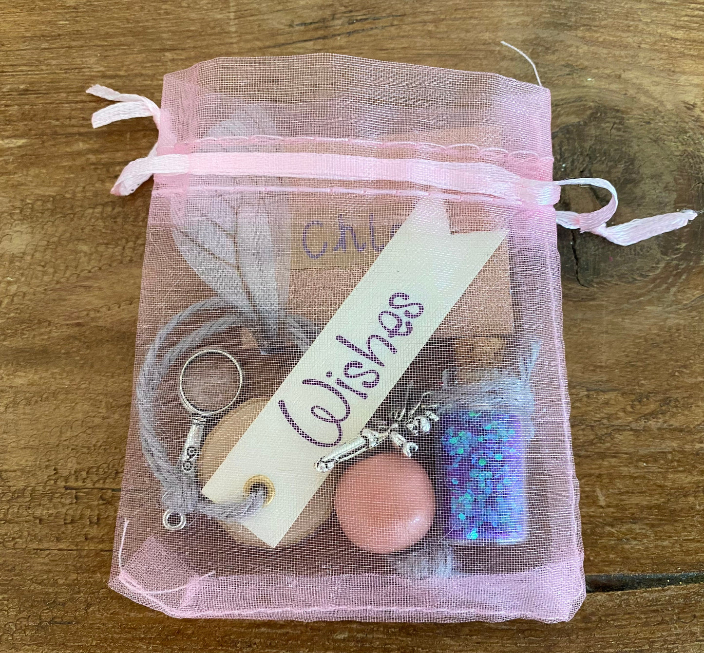 Tooth Fairy Letter & Gift Set, Personalised Fairy Letter, bag with gifts: wand, fairy dust, fairy wings and more