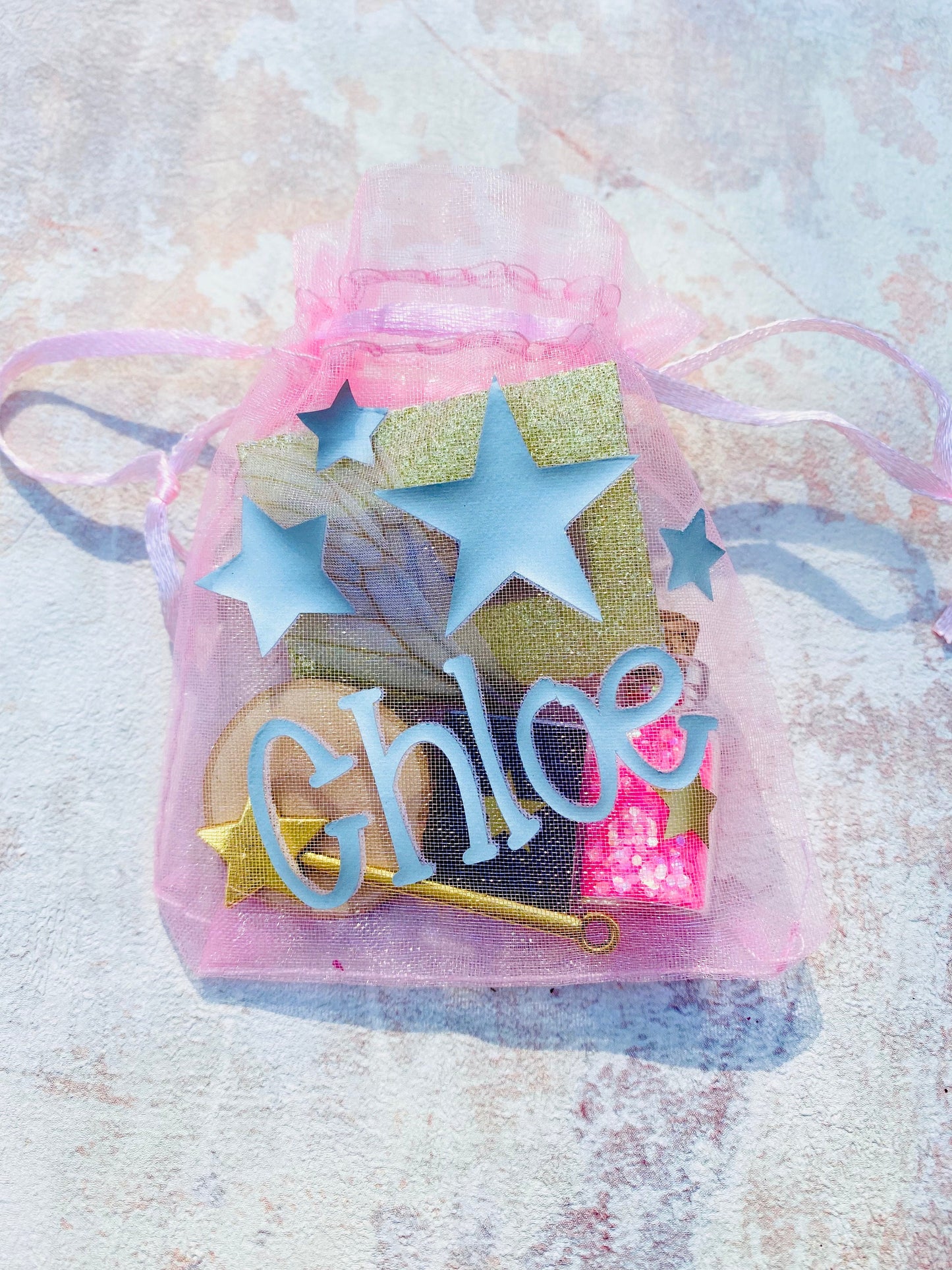 Tooth Fairy Set- Personalised Fairy Letter, bag with gifts, wand, fairy dust, fairy wings and more