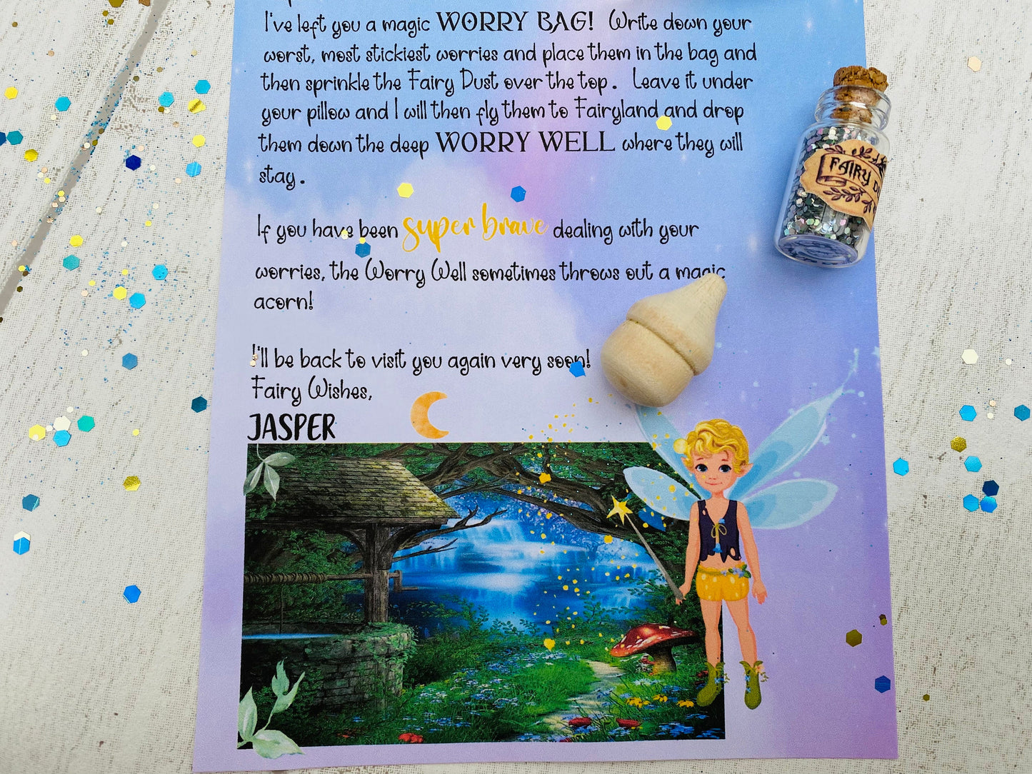 Worry Fairy- Anxiety, Stress, kids Mental Health, Encourages talking about Worries- Child Mental Health Support, Stress Buster